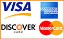 We Accept All Major Credit & Debit Cards